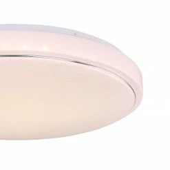 GLOBO runde LED Wandleuchte mit CCT-Lichtfarbsteuerung & Memory Funktion aus Chrom ring Sternenhimmel Decor CCT über Wandschalter Wandlampe weiß ø 49 cm -Wandleuchten Verkaufsladen runde led wandleuchte mit 48408 32e1280x1280 globo 4840832