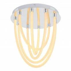 GLOBO runde LED Wandleuchte mit Memory Funktion3 Stufen über Wandschalter zu schalten Wandlampe weiß ø 43 cm