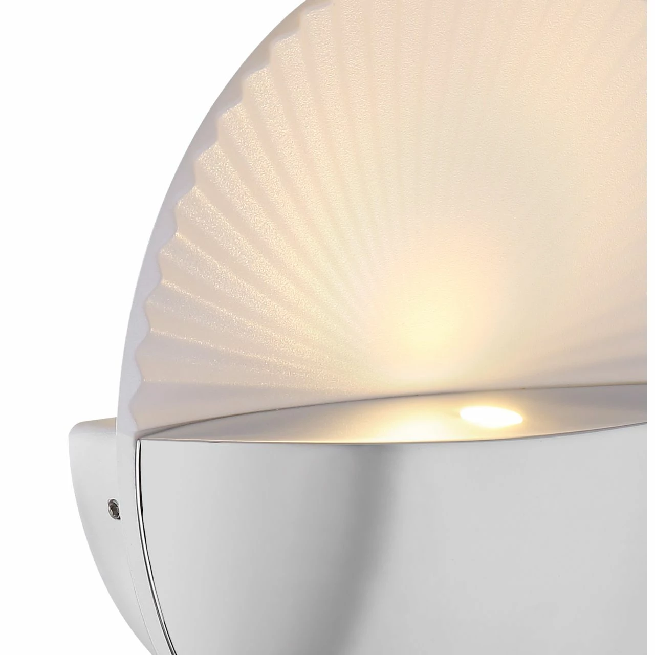 GLOBO runde LED Wandleuchte mit Halbschale Wandlampe weiß Chrom ø 165 cm 5 GLOBO runde LED Wandleuchte mit Halbschale Wandlampe weiß Chrom ø 165 cm – Bild 5