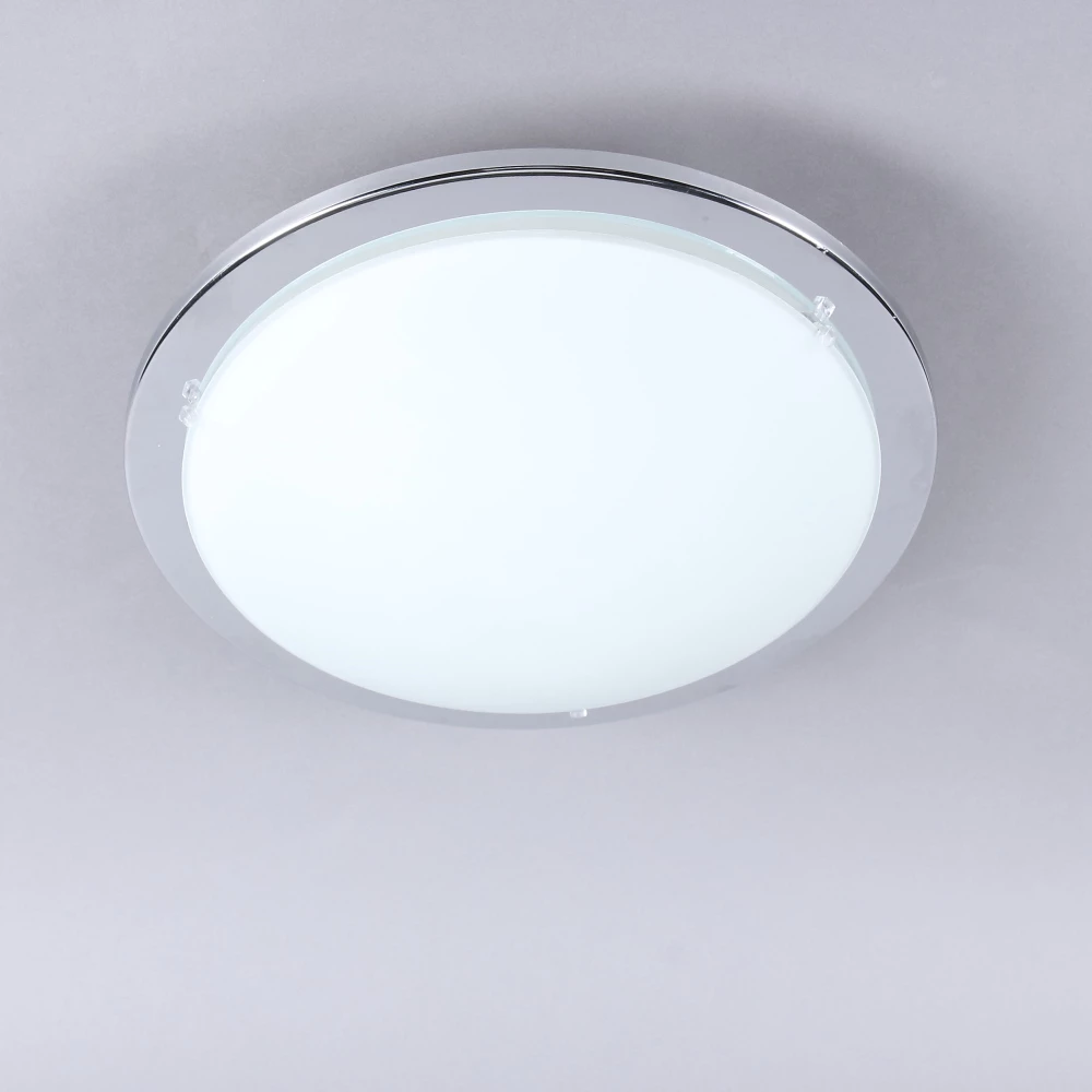 EGLO runde LED Wandleuchte / Deckenleuchte Planet Ø 29cm in chrom mit satiniertem Glas und hoher Lichtausbeute 820Lumen bei 8W inkl. Leuchtmittel 5 EGLO runde LED Wandleuchte / Deckenleuchte Planet Ø 29cm in chrom mit satiniertem Glas und hoher Lichtausbeute 820Lumen bei 8W inkl. Leuchtmittel – Bild 5