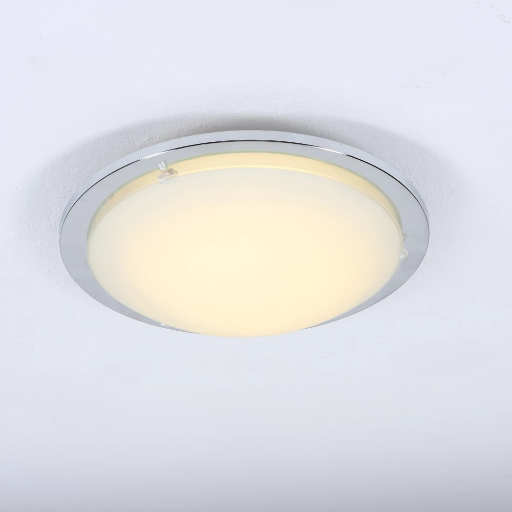 EGLO runde LED Wandleuchte / Deckenleuchte Planet Ø 29cm in chrom mit satiniertem Glas und hoher Lichtausbeute 820Lumen bei 8W inkl. Leuchtmittel 8 EGLO runde LED Wandleuchte / Deckenleuchte Planet Ø 29cm in chrom mit satiniertem Glas und hoher Lichtausbeute 820Lumen bei 8W inkl. Leuchtmittel – Bild 8