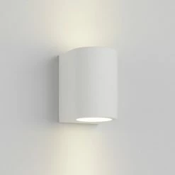 Searchlight Runde Wandleuchte aus Gips