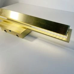 Fischer & Honsel schwenkbare dimmbare LED Wandleuchte mit CCT-Lichtfarbsteuerung eckige Wandlampe messing matt mit Schalter 60 x 10 cm -Wandleuchten Verkaufsladen schwenkbare dimmbare led wandleuchte 30294bdetail fischerhonsel 30294