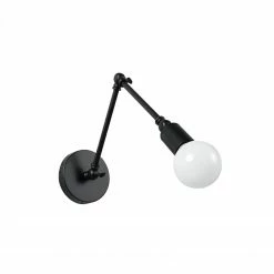 Sollux schwenkbare E27 Wandleuchte im Industrial-Style Wandlampe mit Gelenkarmen schwarz in 2 Varianten erhältlich -Wandleuchten Verkaufsladen schwenkbare e27 wandleuchte industrialstyle 0610 1 sollux sl0610