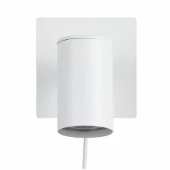 Nordlux schwenkbare eckige Wandleuchte Wandlampe Weiss mit Schalter ø 51 cm