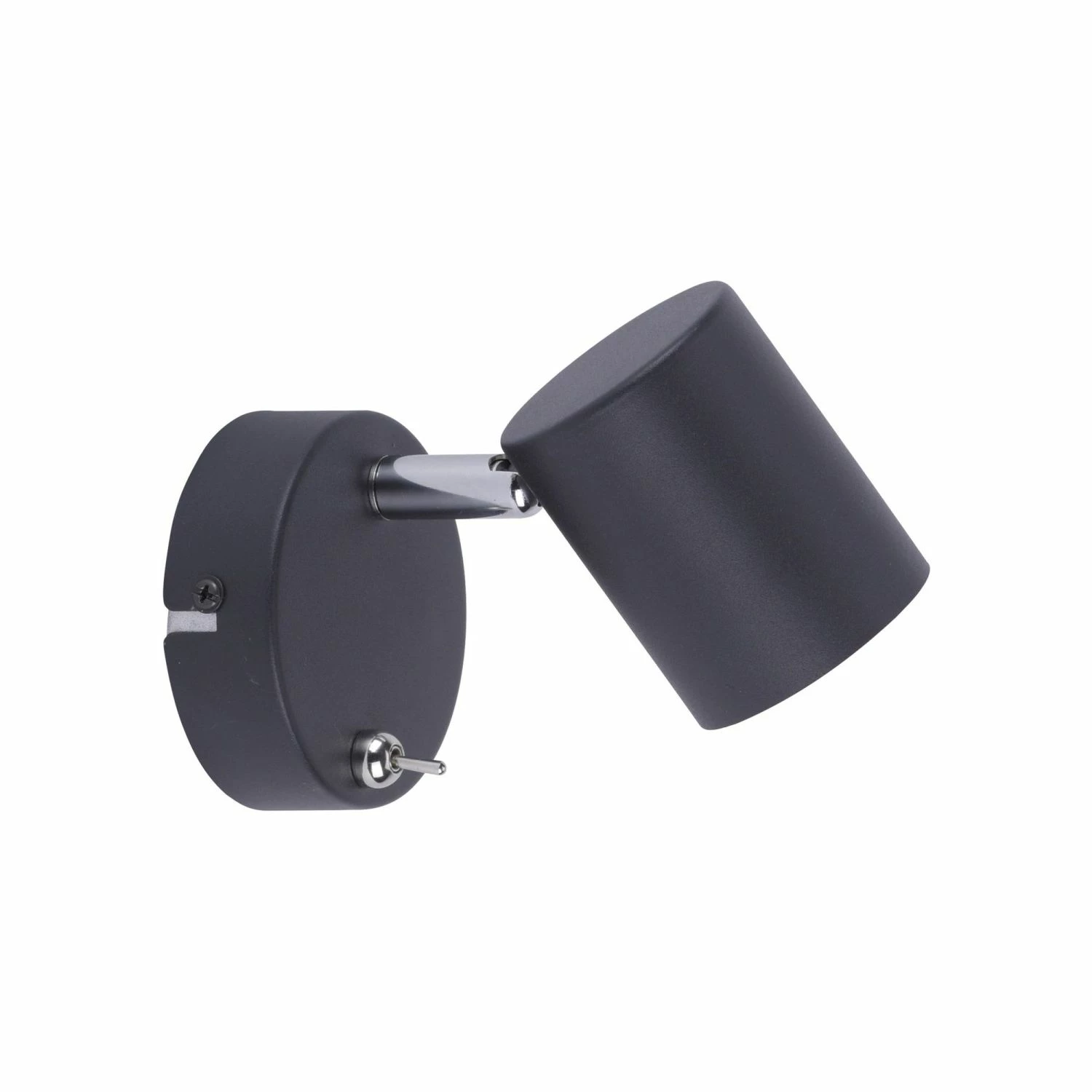Leuchten Direkt schwenkbare höhenverstellbare runde Wandleuchte mit Glas matt Wandlampe anthrazit mit Schalter 5 Leuchten Direkt schwenkbare höhenverstellbare runde Wandleuchte mit Glas matt Wandlampe anthrazit mit Schalter – Bild 5