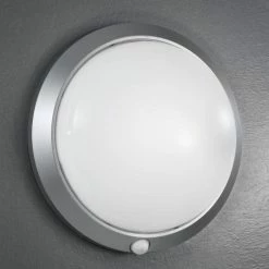 Fabas Sensorleuchte in Silber, 30 cm, mit Infrarotsensor