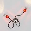 Serien Lighting Serien-Lighting 2-flammige Wandleuchte Poppy - schwarz