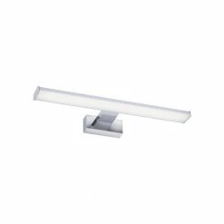 Leuchten Direkt Silberne LED Wandleuchte aus Aluminium, Spiegelleuchte, LED 8W