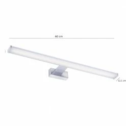 Leuchten Direkt Silberne LED Wandleuchte aus Aluminium, Spiegelleuchte, LED 12W -Wandleuchten Verkaufsladen silberne led wandleuchte aus 11133 174 leuchtendirekt 1113317