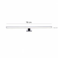 Leuchten Direkt Silberne LED Wandleuchte aus Aluminium, Spiegelleuchte, LED 15W -Wandleuchten Verkaufsladen silberne led wandleuchte aus 11134 174 leuchtendirekt 1113417