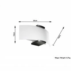 Sollux skandinavische E14 Wandleuchte mit gebogene Glasplatte mit Holzhalterung 2-flammige Wandlampe Wenge 33 x 14 cm -Wandleuchten Verkaufsladen skandinavische e14 wandleuchte mit 0185 10 sollux sl0185