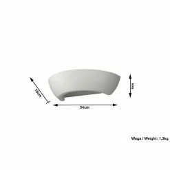 Sollux skandinavische halbrunde Up- and Downlight E27 Wandleuchte aus Glas und Keramik Wandlampe weiß 33 cm 7 Sollux skandinavische halbrunde Up- and Downlight E27 Wandleuchte aus Glas und Keramik Wandlampe weiß 33 cm -Wandleuchten Verkaufsladen skandinavische halbrunde upand downlight 0160 10 sollux sl0160
