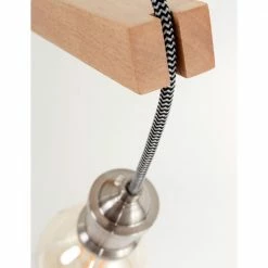 Steinhauer Skandinavische Wandleuchte aus Holz mit Schnurschalter, Galgen Lampe, 1-flammig, E27 -Wandleuchten Verkaufsladen skandinavische wandleuchte aus holz 7787BE 3 steinhauer 7787be