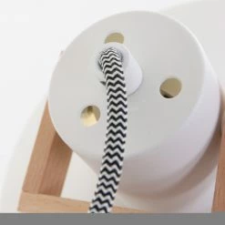 Steinhauer Skandinavische Wandleuchte mit Scherenarm aus Holz, weißer Schirm, mit Schnurschalter, E27 -Wandleuchten Verkaufsladen skandinavische wandleuchte mit scherenarm 7900BE 5 steinhauer 7900be