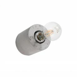 Sollux skandinavische zylindrische E27 Wandleuchte aus Beton Glühbirnen Wandlampe ideal für Filament-Leuchtmittel 10 cm -Wandleuchten Verkaufsladen skandinavische zylindrische e27 wandleuchte 0679 1 sollux sl0679