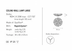 Slamp Deckenleuchte Veli Large Ø78cm, 3 Farben 6 Slamp Deckenleuchte Veli Large Ø78cm, 3 Farben -Wandleuchten Verkaufsladen slamp deckenleuchte veli large 437145 slamp