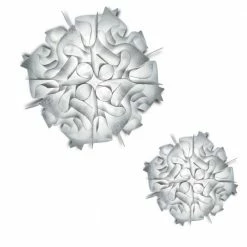 Slamp Veli Couture in brushed white für Wand oder Decke