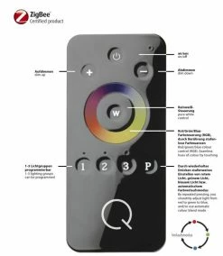 Paul Neuhaus Smart Home LED-Wandleuchte Q®-RILLER RGB -Wandleuchten Verkaufsladen smart home ledwandleuchte qriller 1267062 paulneuhaus 984317