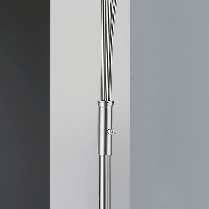 Paul Neuhaus Stehleuchte, 6-flammig, Aluminiumdrahtgeflecht, stahlfarbig 3 Paul Neuhaus Stehleuchte, 6-flammig, Aluminiumdrahtgeflecht, stahlfarbig – Bild 3