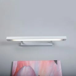 LHG Lights Stilvolle Bilder- oder Spiegelleuchte aus Metall in grau - inklusive Leuchtmittel