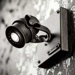 Robers Leuchten Strahler 1-flg., schwenkbar, Industriedesign in Eisen-natur