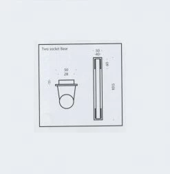 Top Light Lichtstange Two Socket Base - 2 Oberflächen 5 Top Light Lichtstange Two Socket Base - 2 Oberflächen -Wandleuchten Verkaufsladen top light lichtstange two wohnlicht.com2 0422 toplight 20422