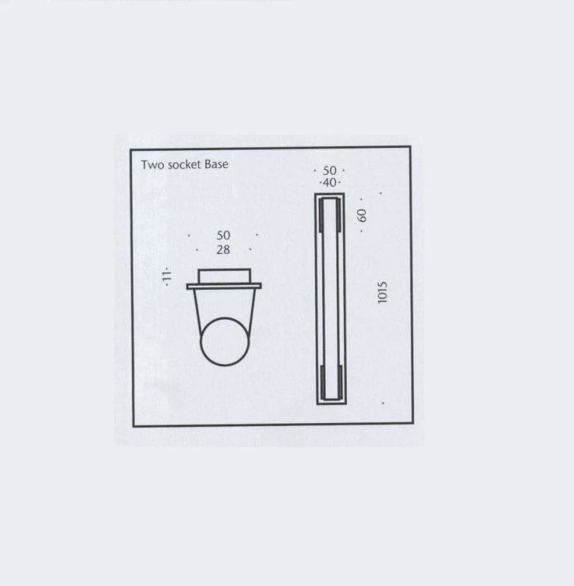 Top Light Lichtstange Two Socket Base - 2 Oberflächen 3 Top Light Lichtstange Two Socket Base - 2 Oberflächen – Bild 3