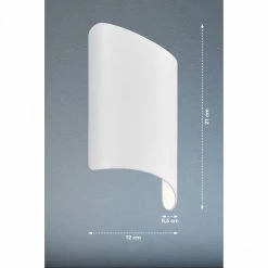 Fischer & Honsel Up- & Downlight LED Wandleuchte aus Glas 2-flammige halbrunde Wandlampe weiß 21 x 12 cm 6 Fischer & Honsel Up- & Downlight LED Wandleuchte aus Glas 2-flammige halbrunde Wandlampe weiß 21 x 12 cm -Wandleuchten Verkaufsladen up downlight led wandleuchte 30369V fischerhonsel 30369