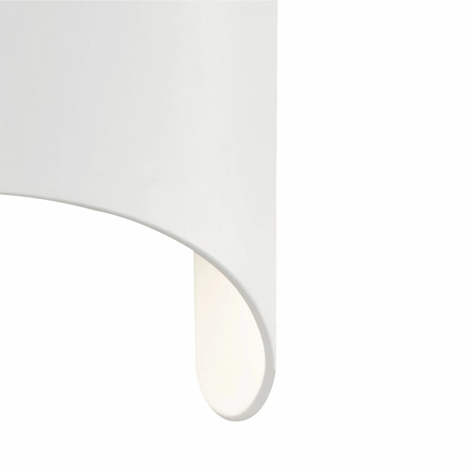 Fischer & Honsel Up- & Downlight LED Wandleuchte aus Glas 2-flammige halbrunde Wandlampe weiß 21 x 12 cm 4 Fischer & Honsel Up- & Downlight LED Wandleuchte aus Glas 2-flammige halbrunde Wandlampe weiß 21 x 12 cm – Bild 4