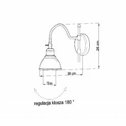 Sollux viktorianische E27 Wandleuchte aus Stahl Wandlampe Metallschirm mit heller Innenseite schwarz -Wandleuchten Verkaufsladen viktorianische e27 wandleuchte aus 0310 10 sollux sl0310