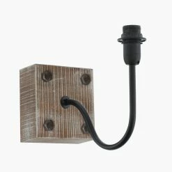 EGLO Wandhalterung Vintage-Stil, Holz Natur