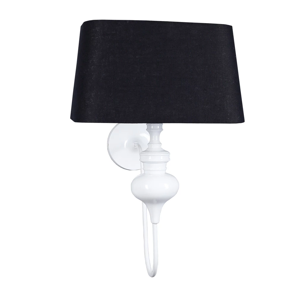 Dirk Davids Leuchten GmbH Wandleuchte Aladin mit Stoffschirm in Schwarz 2 Dirk Davids Leuchten GmbH Wandleuchte Aladin mit Stoffschirm in Schwarz – Bild 2