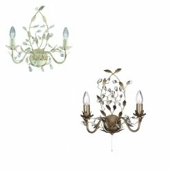 Searchlight Wandleuchte Almandite 2-flammig - 2 Farben