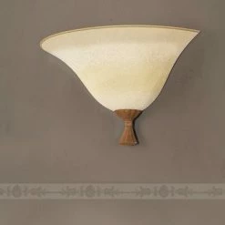 LAM Wandleuchte in Antik-Braun, Scavoglas - 3 Größen