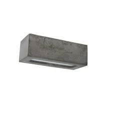 Spot-Light Wandleuchte aus Beton Block E27 60W