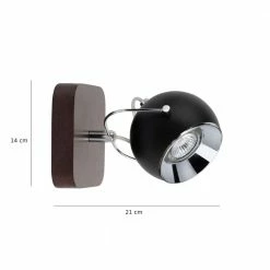 Spot-Light Wandleuchte aus Buchenholz, schwarzer Spot, inkl. Leuchtmittel GU10 5 Spot-Light Wandleuchte aus Buchenholz, schwarzer Spot, inkl. Leuchtmittel GU10 -Wandleuchten Verkaufsladen wandleuchte aus buchenholzschwarzer spotinklleuchtmittel 51331764 spotlight 5133176