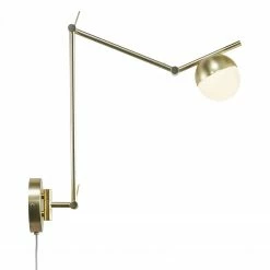 Nordlux Wandleuchte aus Glas satiniert skandinavische Wandlampe messingfarbig mit Schalter ø 10 cm ,G9 exclusive 6 Nordlux Wandleuchte aus Glas satiniert skandinavische Wandlampe messingfarbig mit Schalter ø 10 cm ,G9 exclusive -Wandleuchten Verkaufsladen wandleuchte aus glas satiniert 2010971035 2 nordlux 2010971035
