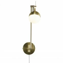 Nordlux Wandleuchte aus Glas satiniert skandinavische Wandlampe messingfarbig mit Schalter ø 10 cm ,G9 exclusive 7 Nordlux Wandleuchte aus Glas satiniert skandinavische Wandlampe messingfarbig mit Schalter ø 10 cm ,G9 exclusive -Wandleuchten Verkaufsladen wandleuchte aus glas satiniert 2010971035 3 nordlux 2010971035
