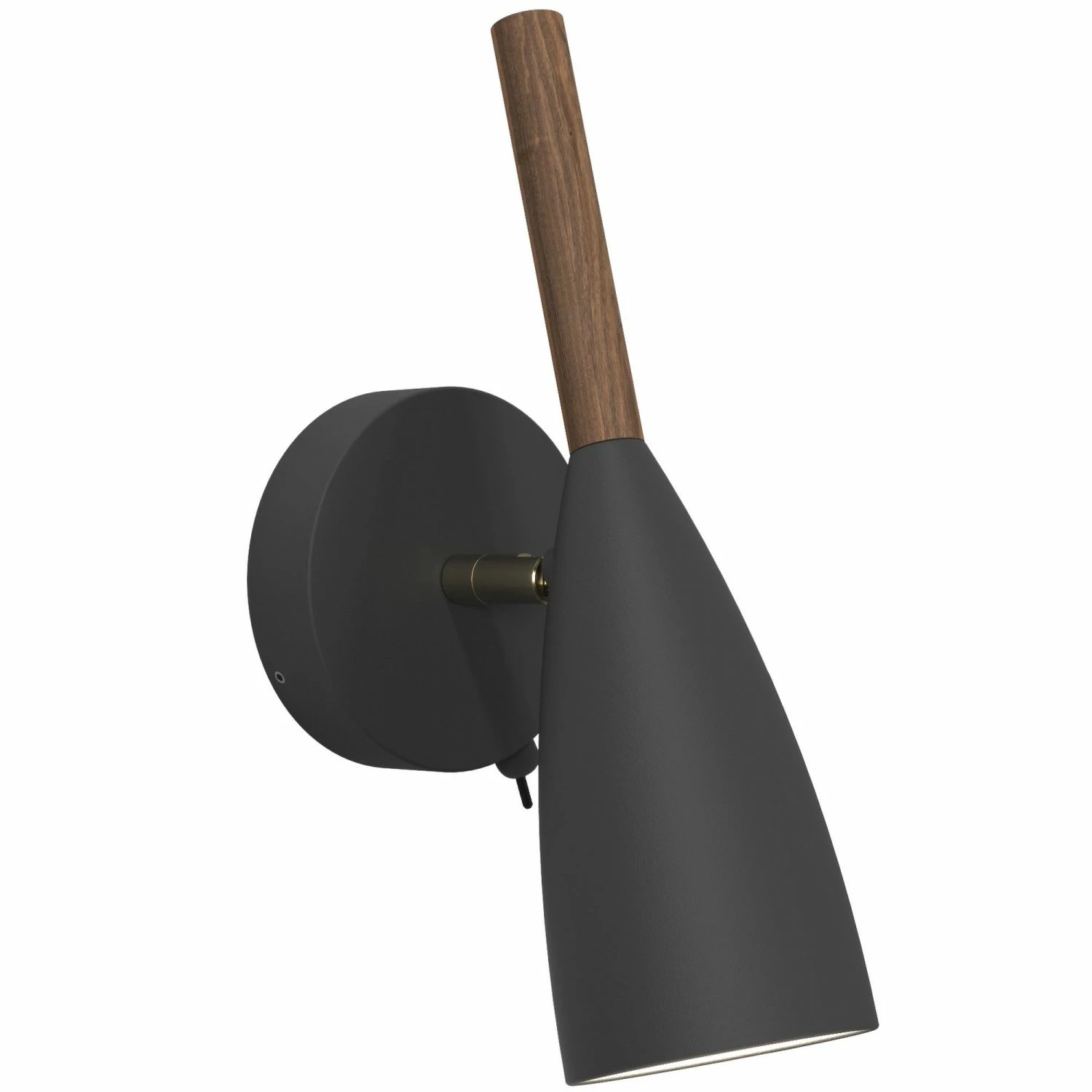 Nordlux Wandleuchte aus Holz Wandlampe Schwarz mit Schalter ø 75 cm 2 Nordlux Wandleuchte aus Holz Wandlampe Schwarz mit Schalter ø 75 cm – Bild 2