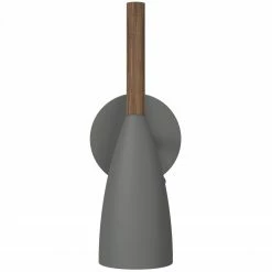 Nordlux Wandleuchte aus Holz Wandlampe Grau mit Schalter ø 75 cm