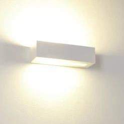 Cleoni Wandleuchte aus Holz, Eiche weiß, Lichtaustritt oben und unten -Wandleuchten Verkaufsladen wandleuchte aus holzeiche wei 1276083 cleoni 8814a1211