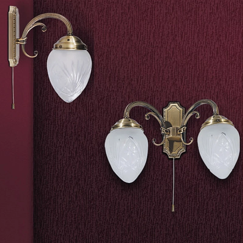 Rabalux Wandleuchte bronzefarbend mit geschliffenem Glas 2 flammig 2 Rabalux Wandleuchte bronzefarbend mit geschliffenem Glas 2 flammig – Bild 2