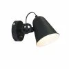 Steinhauer Wandleuchte Dolphin Spot aus der Geurnesey-Serie schwarz