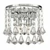 Searchlight Wandleuchte Dorchester 2-flg mit Kristallbehang Chrom