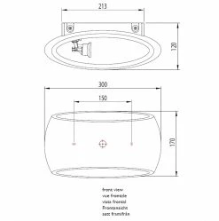Illumina Astro Lighting Wandleuchte, Up & Down, Gips, ovale Form, LED Lampe einsetzbar -Wandleuchten Verkaufsladen wandleuchte downgipsovale formled lampe 914823 illuminaastrolighting a7074