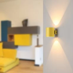 Emibig Lighting Wandleuchte, Up & Down, Lichteffekt, 3 Farben -Wandleuchten Verkaufsladen wandleuchte downlichteffektgelb 1266212 emibiglighting axoyellow9303
