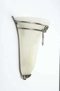 Searchlight Wandleuchte Elemente in Bronze Finish Scavoglas creme -Wandleuchten Verkaufsladen wandleuchte elemente bronze finish 1011483 searchlight 30002