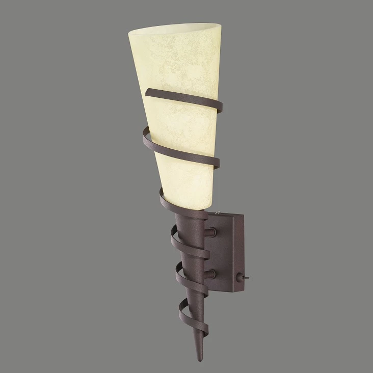 Trio Wandleuchte in Fackeloptik aus Scavoglas im Landhausstil 1 Trio Wandleuchte in Fackeloptik aus Scavoglas im Landhausstil
