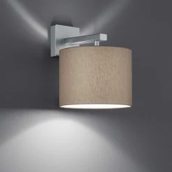 Herbert Schmidt Wandleuchte Forca mit Stoffschirm